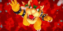 bowser is a cartoon character from the video game super mario bros .