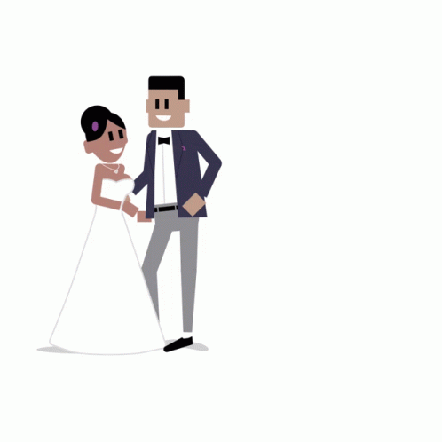 Animated Bride And Groom GIFs | Tenor