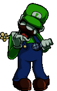 Beta Luigi Down Sticker