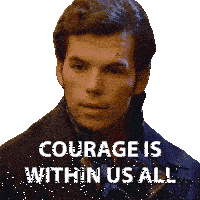 Courage Is Within Us All Colin Bridgerton Sticker
