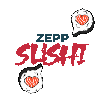 Zeppsushi Zeppelinsupermercados Sticker