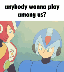 Among Us Mega Man GIF - Among Us Mega Man Mega Man X GIFs