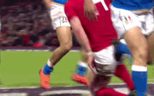 George North Leigh Halfpenny GIF - George North Leigh Halfpenny Wales Rugby GIFs