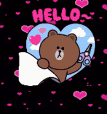 hello snap aia bear heart