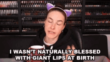 I Wasnt Naturally Blessed With Giant Lips At Birth Explaining GIF - I Wasnt Naturally Blessed With Giant Lips At Birth Explaining Sharing GIFs