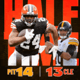 Cleveland Browns (13) Vs. Pittsburgh Steelers (14) Half-time Break GIF - Nfl National Football League Football League GIFs