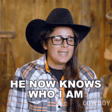 he knows who i am sarah foti ultimate cowboy showdown he now knows me he can now identify me
