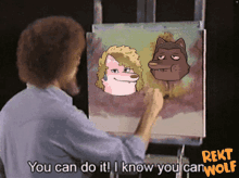 rekt wolf crypto nft bob ross paintings dolly bill you can do it