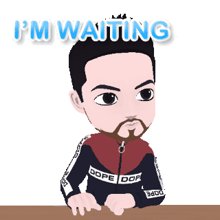 Knp Im Waiting Sticker - Knp Im Waiting Stickers