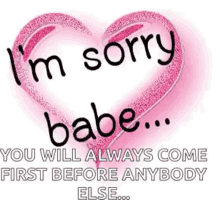 im sorry babe sorry apology heart