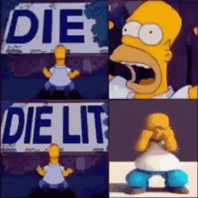 Die Lit Die GIF - Die Lit Die Simpsons GIFs