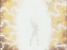 a person is standing in the middle of a huge explosion .