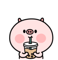 Bubbletea Piggy Sticker - Bubbletea Piggy Pig Stickers