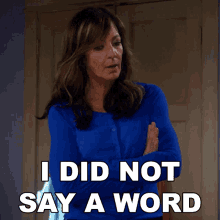 I Did Not Say A Word Allison Janney GIF - I Did Not Say A Word Allison Janney Bonnie GIFs