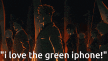 I Love The Green Iphone Jujutsu Kaisen GIF - I Love The Green Iphone Jujutsu Kaisen Jujutsu Kaisen Op GIFs