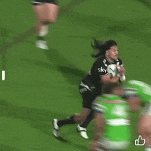 a rugby player with the number 4 on his shirt