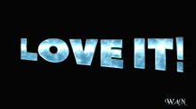 a black background with the word love written in ice