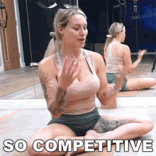 So Competitive Tracy Kiss GIF - So Competitive Tracy Kiss Its Like A Competition GIFs