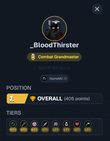 a screenshot of bloodthirster 's combat grandmaster position
