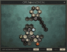opus magnum puzzle gaming video game life sensing potion
