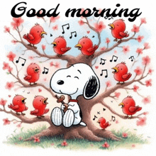 Good Morning Snoopy GIF