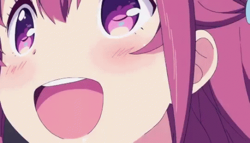 anime reaction face gif