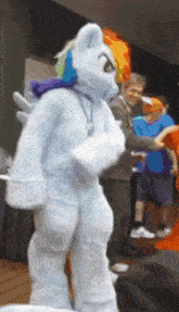 Rainbow Dash Fursuit GIF - Rainbow Dash Fursuit Ponysuit GIFs