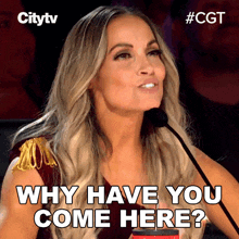 Why Have You Come Here Trish Stratus GIF - Why Have You Come Here Trish Stratus Canadas Got Talent GIFs