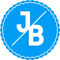 a blue circle with the letter b in the middle