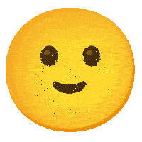 a yellow smiley face with its eyes closed and mouth open