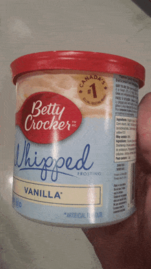 betty crocker whipped vanilla frosting frosting icing