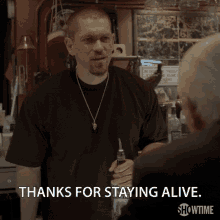 Thanks For Staying Alive Thank You GIF