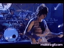 Jeff Beck Brush With The Blues GIF - Jeff Beck Brush With The Blues Drummer GIFs