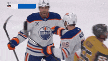 a hockey player wearing the number 96 on his jersey