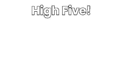 High Five Molang Sticker - High Five Molang Piu Piu Stickers