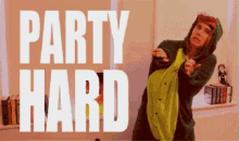 Party Hard GIF - Dinosaur Party Dan Howell GIFs