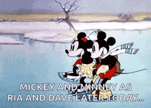 Ice Skating Minie Miuse GIF - Ice Skating Minie Miuse Mickey Mouse GIFs