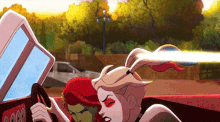 Harley Quinn Sticking Tongue Out GIF