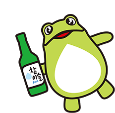 Soju Frog Sticker - Soju Frog Jinro Stickers