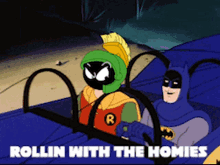 Marvin The Martian Batman And Marvin GIF - Marvin The Martian Batman And Marvin Batman And Marvin The Martian GIFs