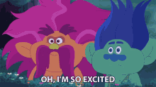 Oh Im So Excited King Peppy GIF - Oh Im So Excited King Peppy Branch GIFs