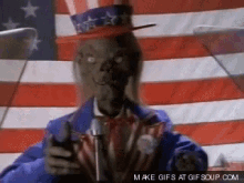 Crypt Keeper Tales From The Crypt GIF - Crypt Keeper Tales From The Crypt Uncle Sam GIFs