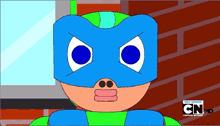 a cartoon character with a cn logo on the bottom left