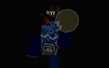 a person in a video game with the word open on the screen