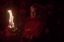 Rose On Fire Burning Love GIF - Rose On Fire Burning Love Flames GIFs