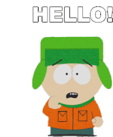 Hello Kyle Broflovski Sticker - Hello Kyle Broflovski South Park Stickers