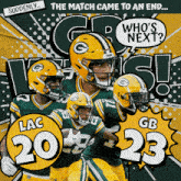 Green Bay Packers (23) Vs. Los Angeles Chargers (20) Post Game GIF