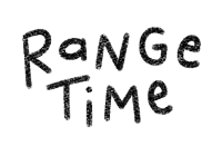 a white background with the word range time written in black