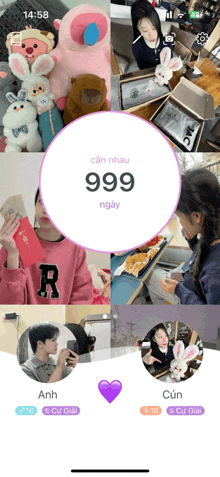 a phone screen shows a number 999 in a purple circle