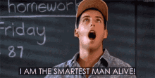 billy madison excited smart happy bragging